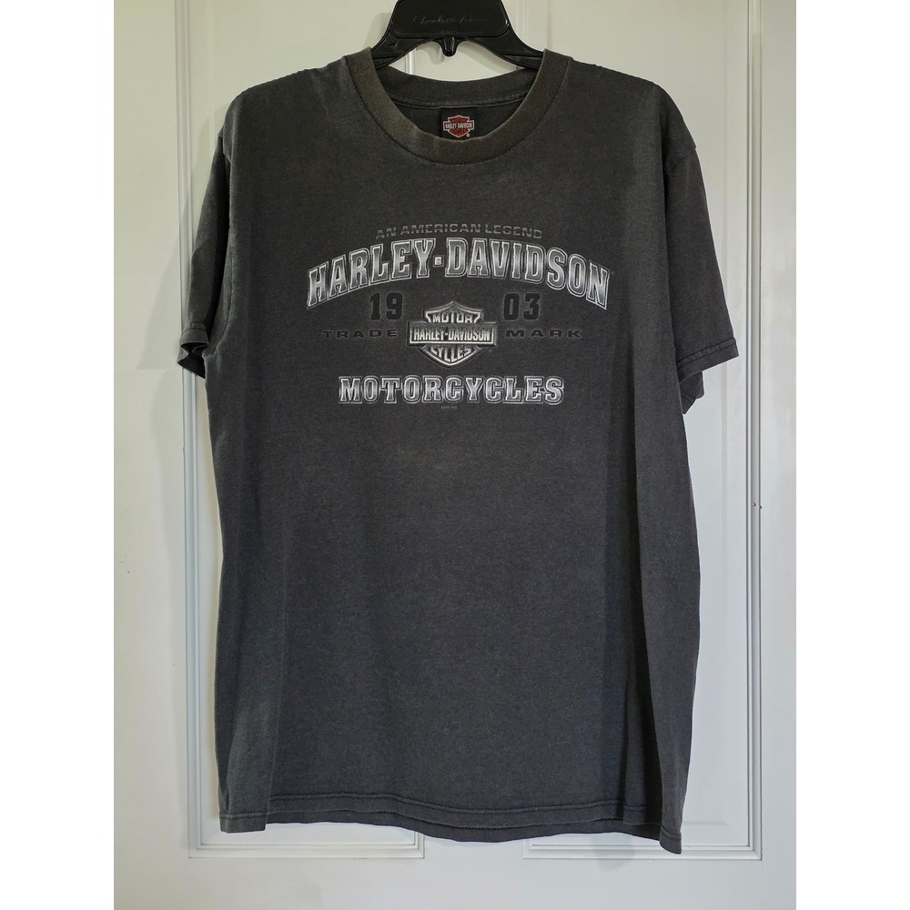 Vintage Harley Davidson T Shirt Mens Large Black Holoubek Milwaukee WI USA Made